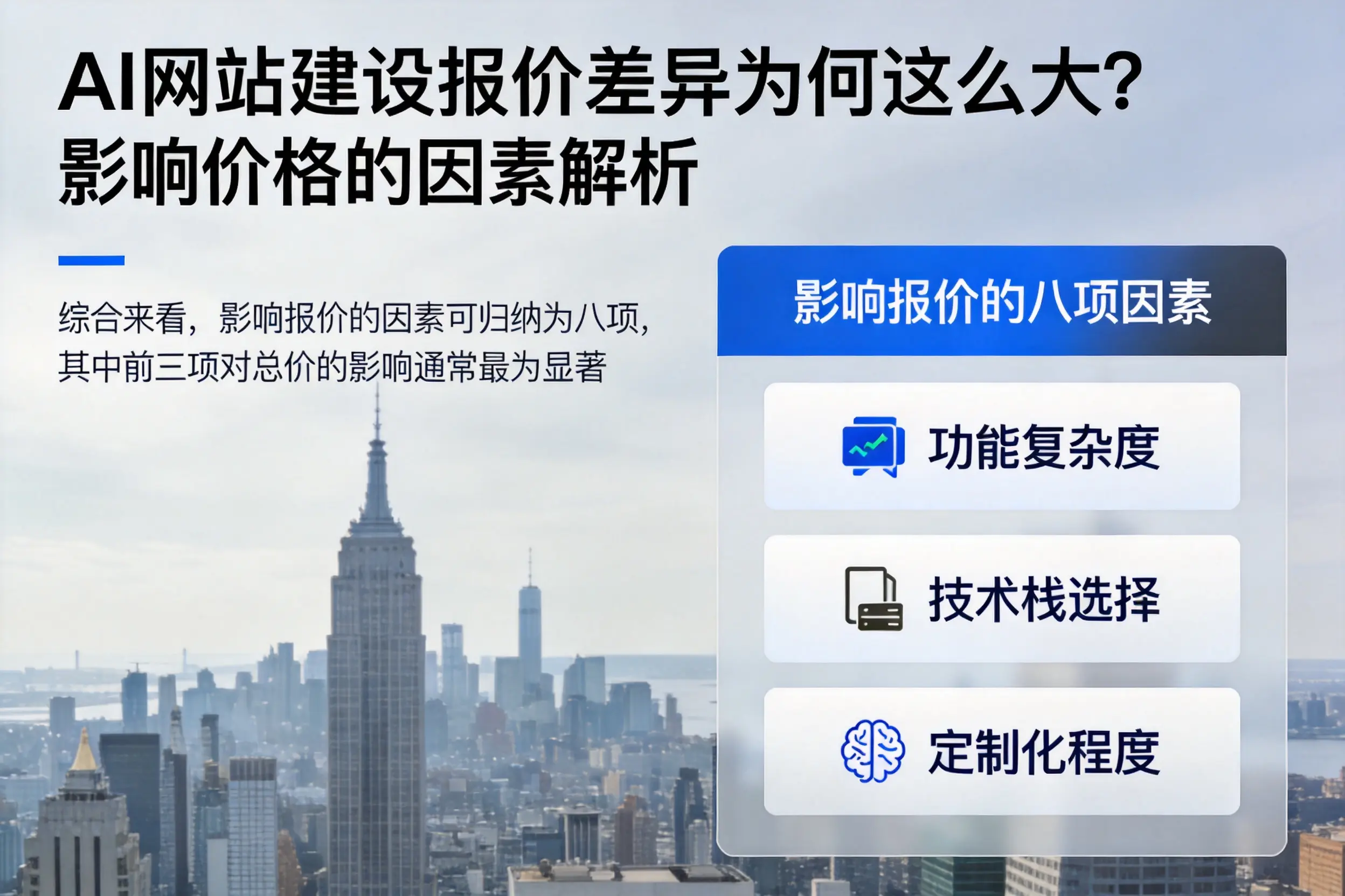 宜昌AI网站建设报价差异为何这么大?影响价格的因素解析