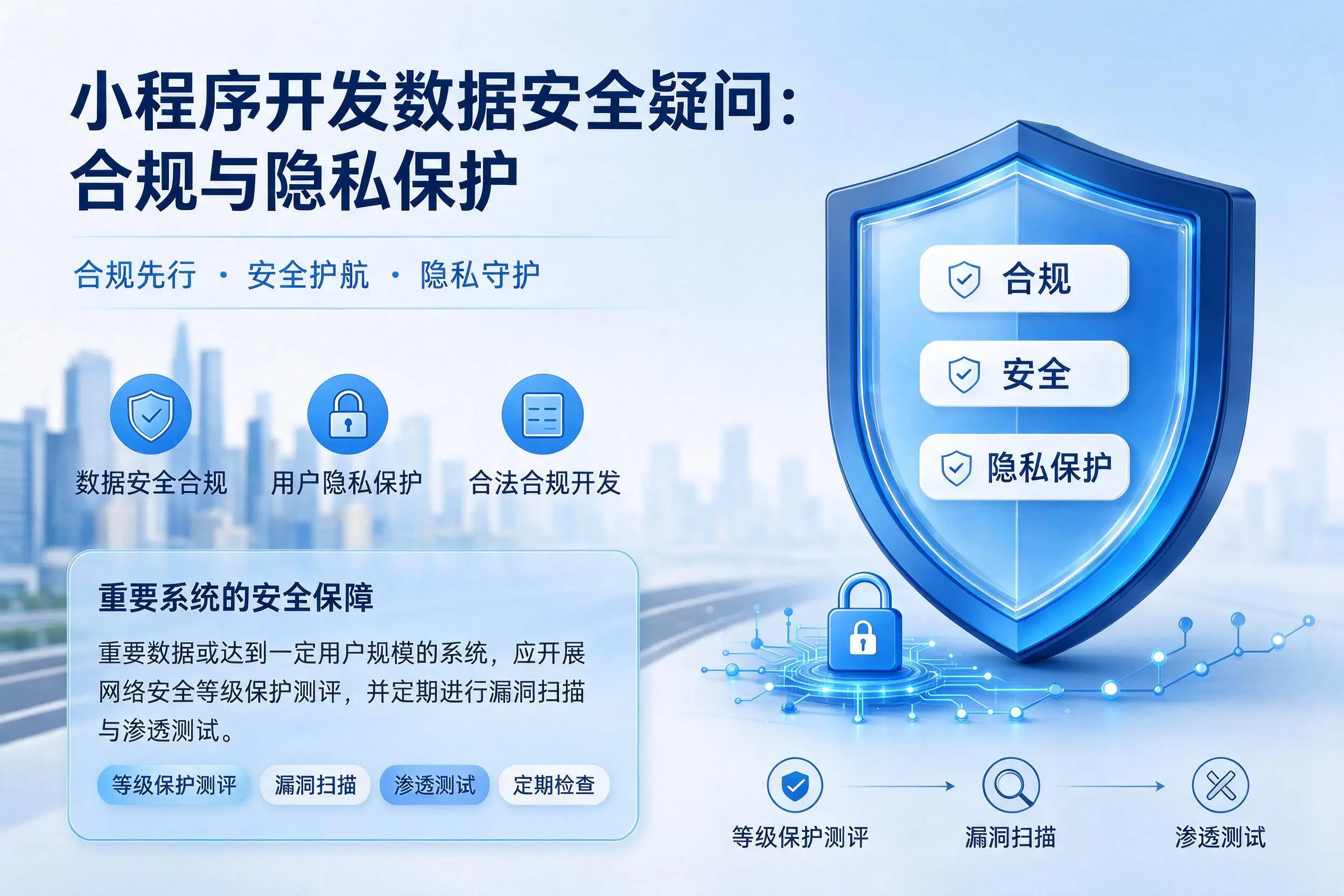 宜昌小程序开发数据安全疑问:合规与隐私保护