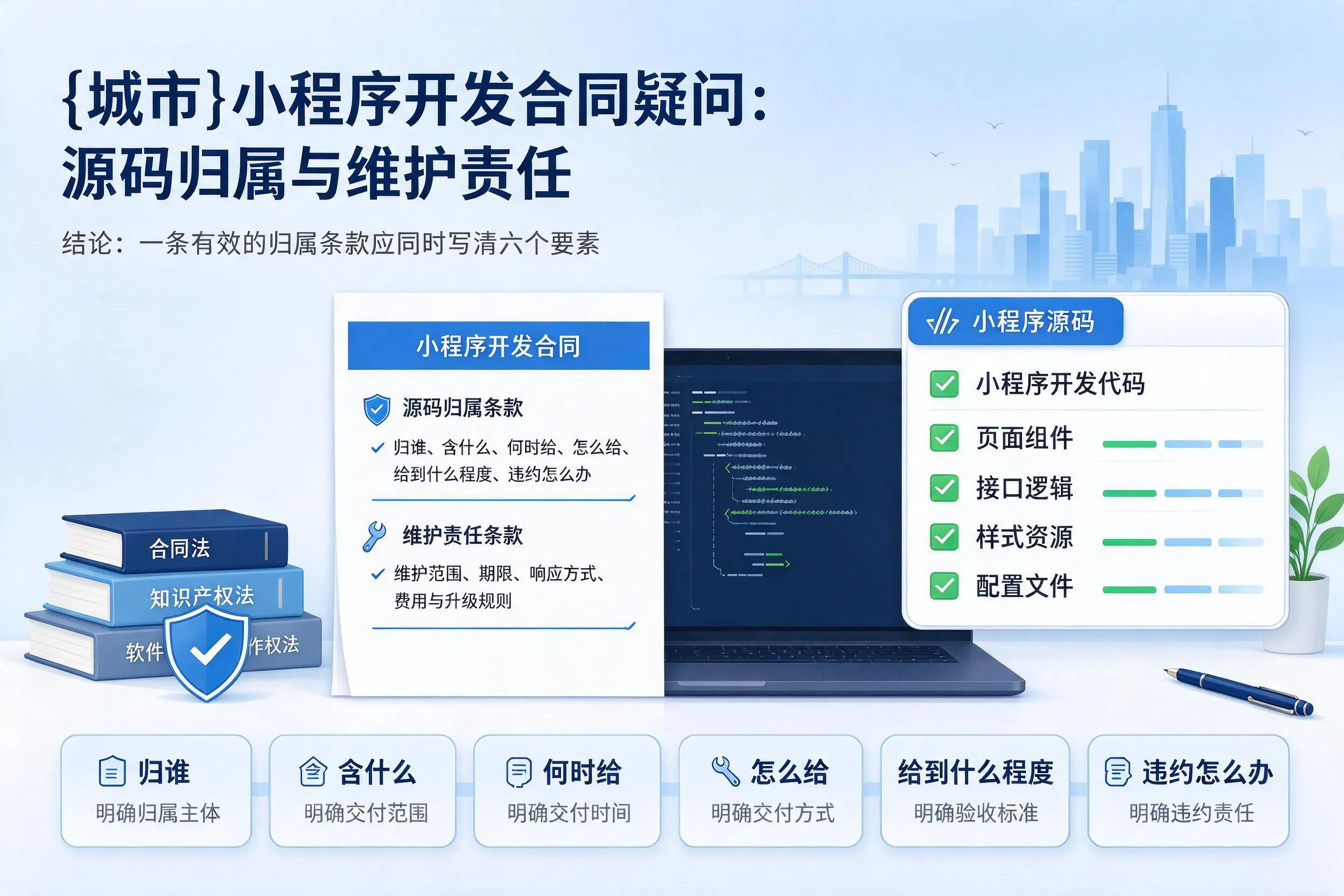 宜昌小程序开发合同疑问:源码归属与维护责任