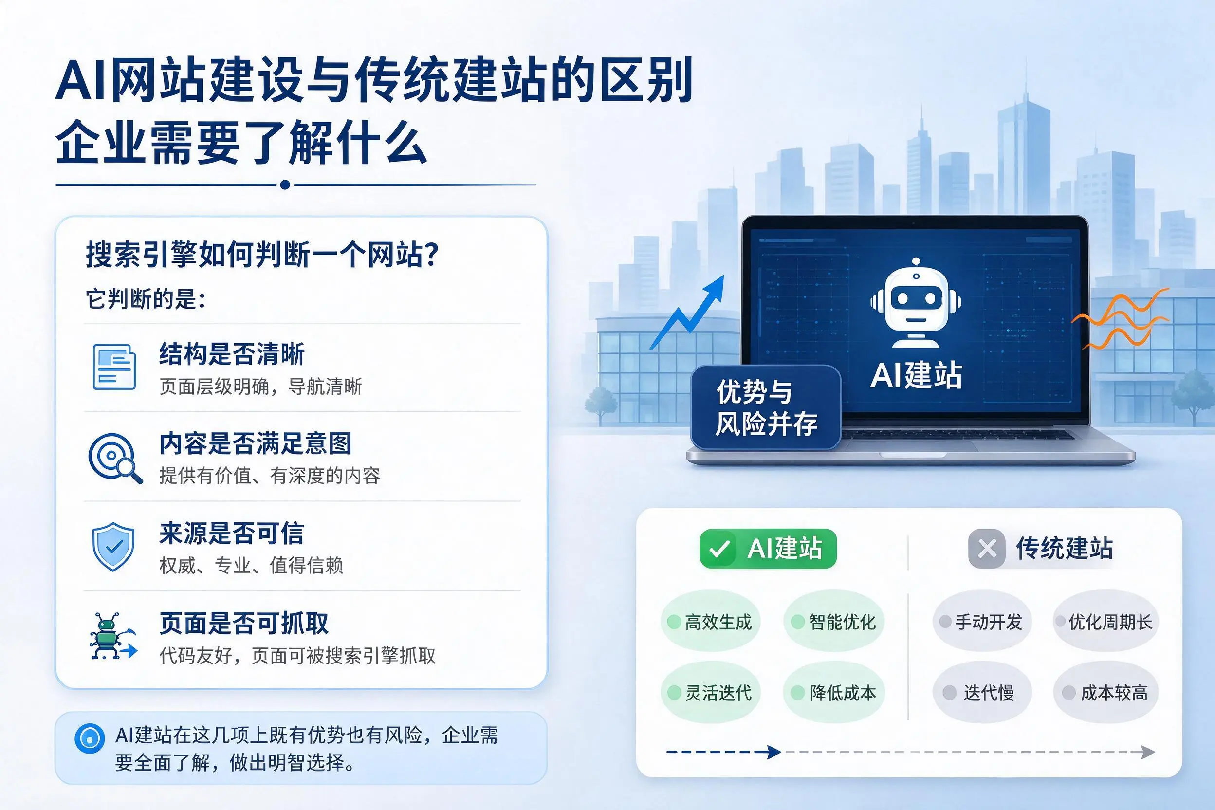 AI网站建设与传统建站的区别,宜昌企业需要了解什么