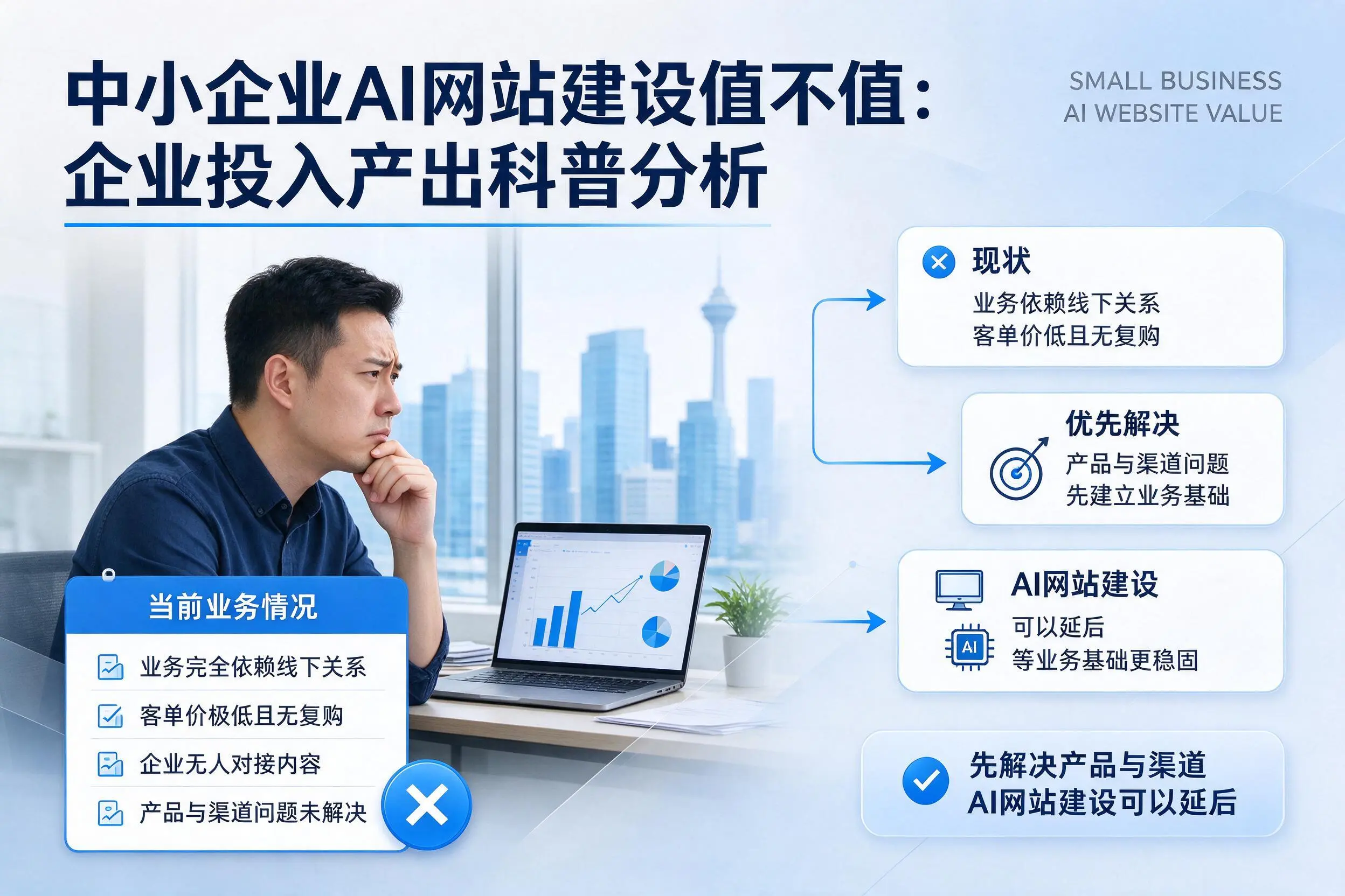 中小企业AI网站建设值不值：宜昌企业投入产出科普分析