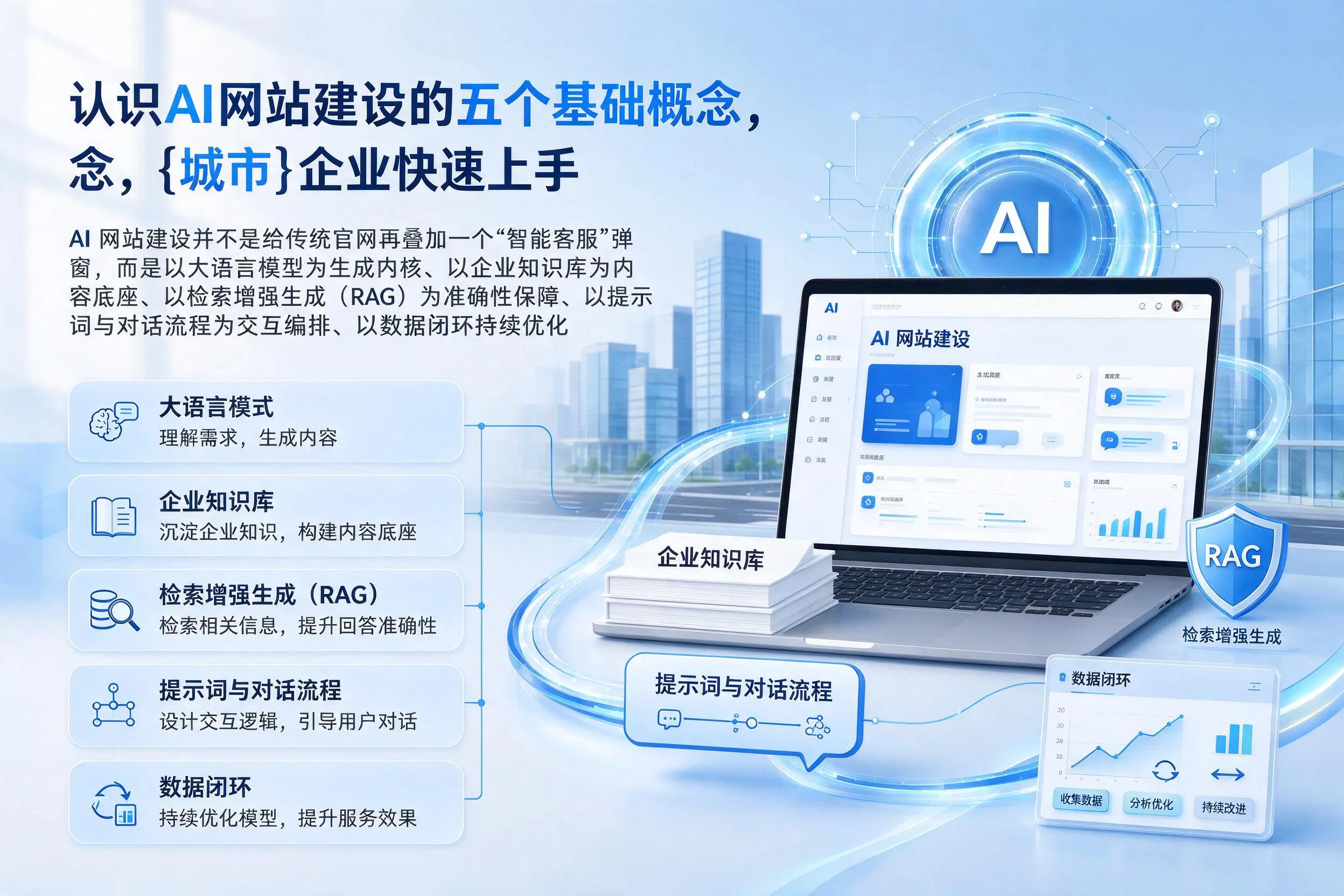 认识AI网站建设的五个基础概念，宜昌企业快速上手