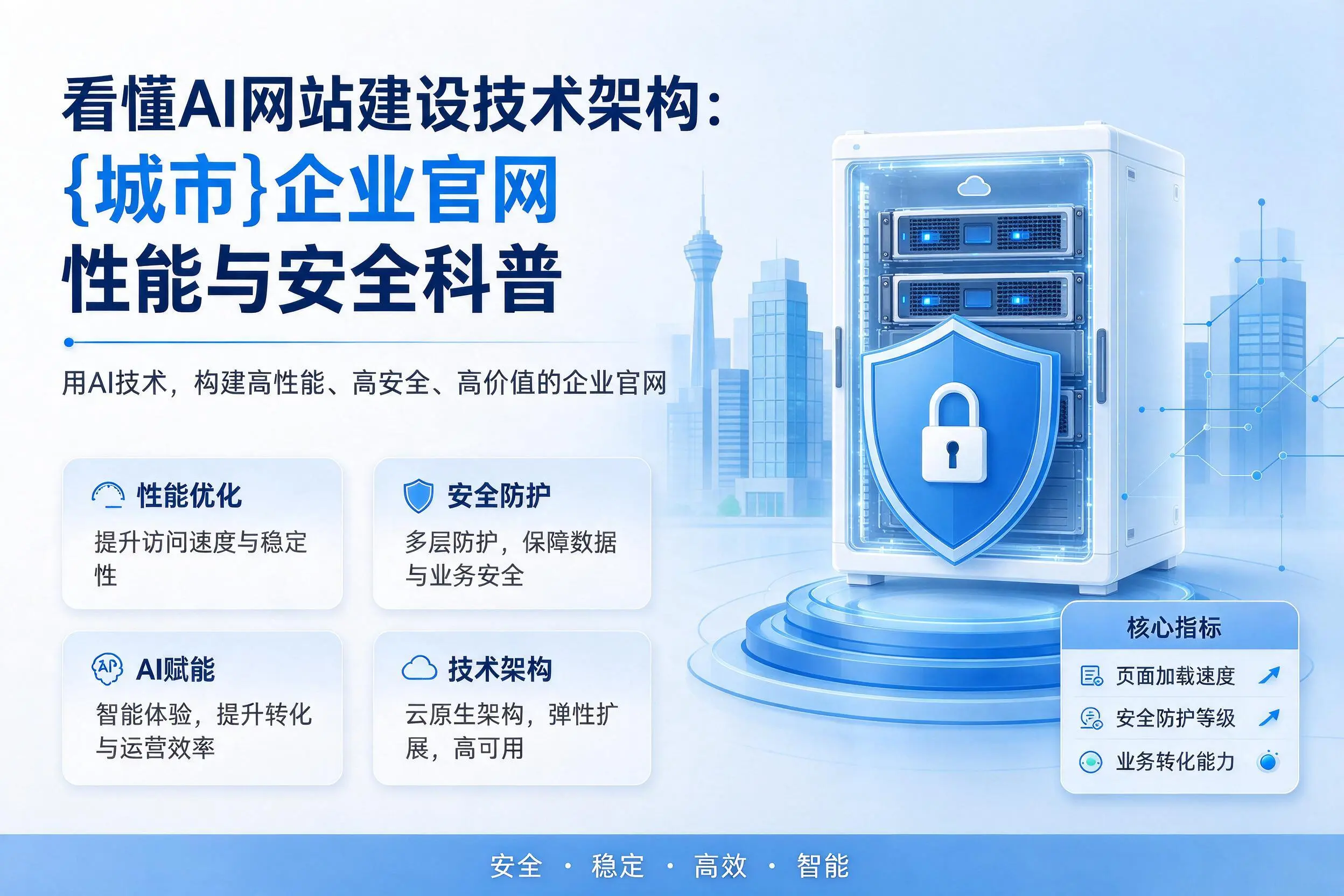 看懂AI网站建设技术架构：宜昌企业官网性能与安全科普