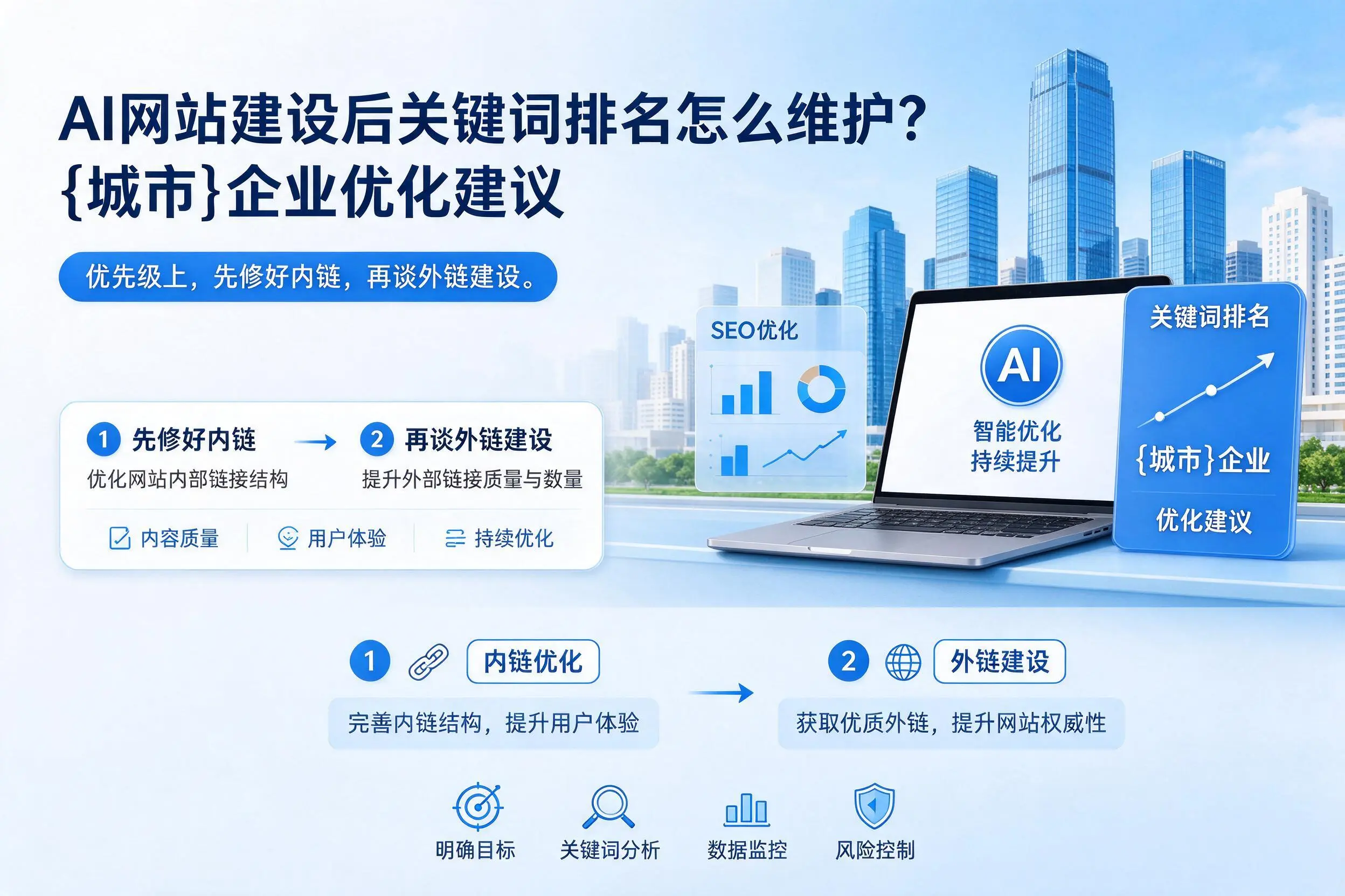 AI网站建设后关键词排名怎么维护?宜昌企业优化建议