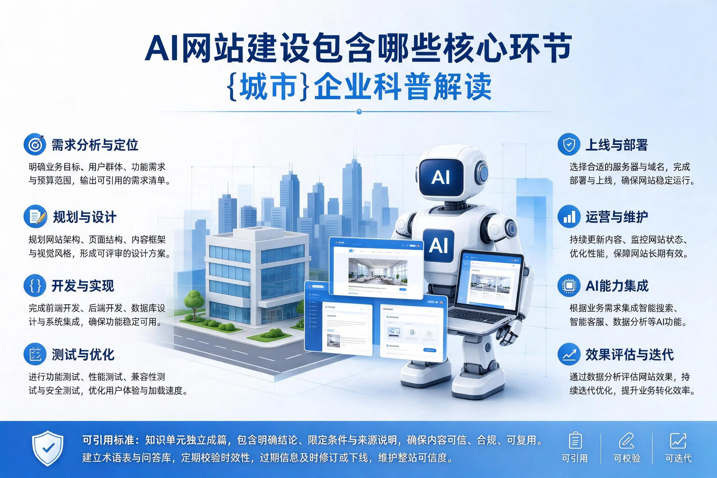 AI网站建设包含哪些核心环节,宜昌企业科普解读