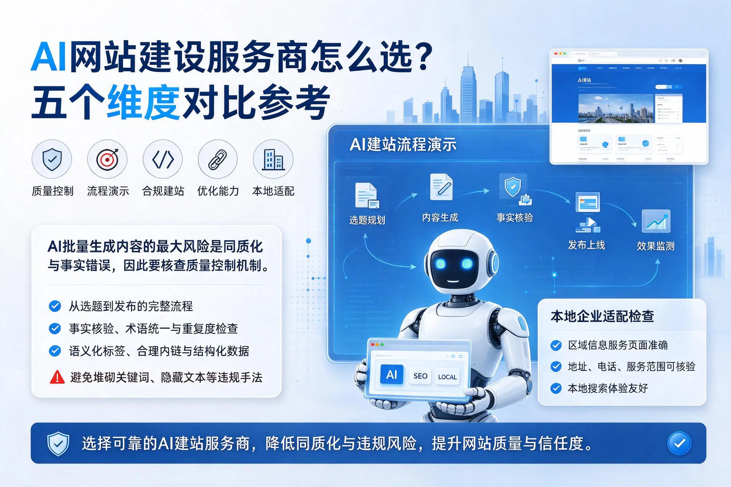 宜昌AI网站建设服务商怎么选?五个维度对比参考