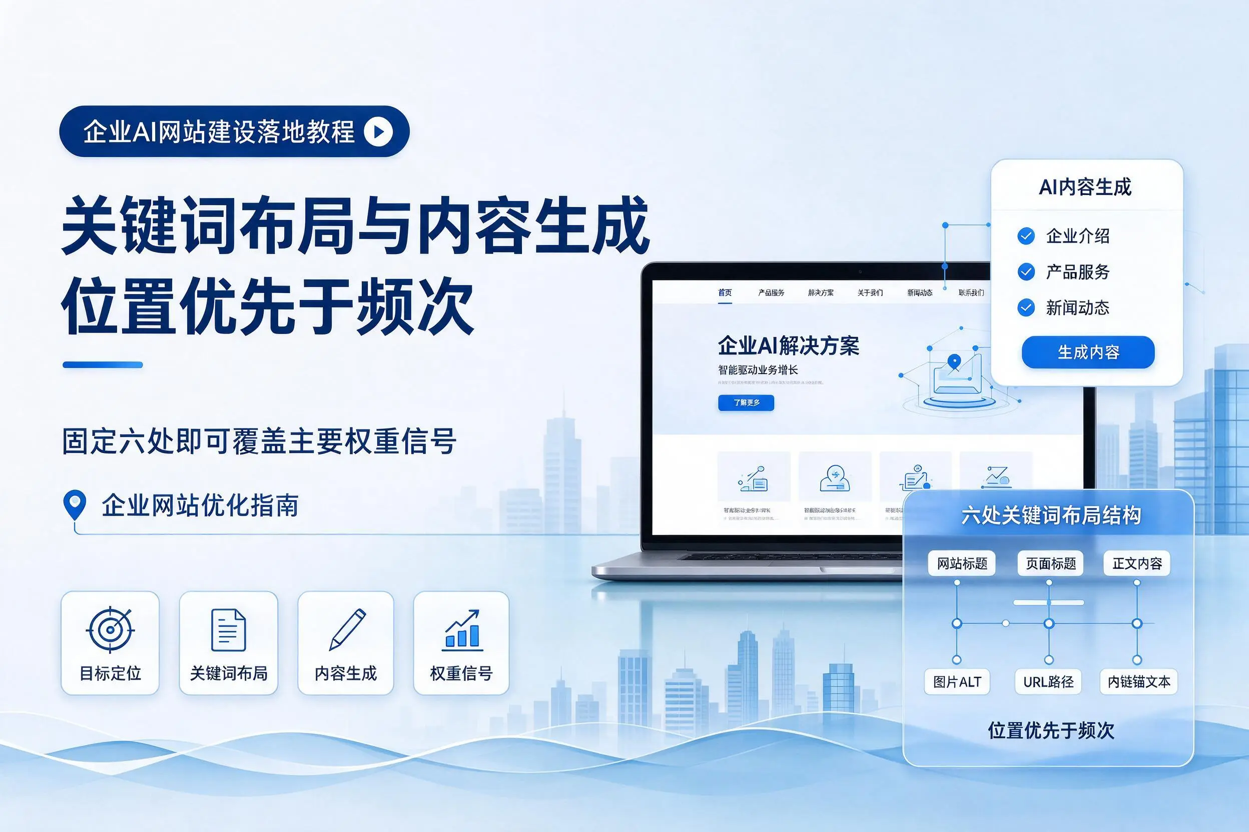 宜昌企业AI网站建设落地教程:关键词布局与内容生成